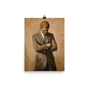 John F Kennedy Official Portrait Poster Print