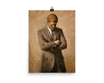 John F Kennedy Official Portrait Poster Print