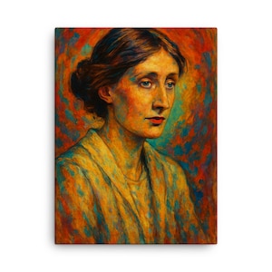 Virginia Woolf Canvas Print: Literary Wall Art for Book Lovers