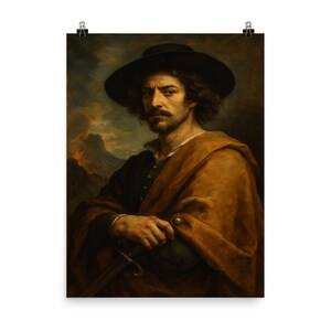 Salvator Rosa Masterpiece Poster Print - Striking Italian Baroque Wall Art for Elegant Home Decor - Buy Unique Today!