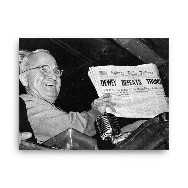 Dewey Defeats Truman Canvas Print - Canvas Wall Art