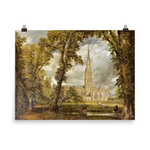 Salisbury Cathedral by John Constable Poster Print