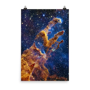 Pillars of Creation by James Webb Teleskop Poster Print