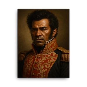 Vicente Guerrero Canvas Print – Historic Mexican Hero Wall Art, Patriotic Home Decor, Bold Latin American Portrait