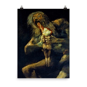 Saturn Devouring his Son by Goya Poster Print