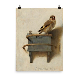 The Goldfinch by Carel Fabritius Poster Print