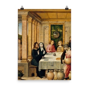 Wedding At Cana By Juan De Flandes Poster Print