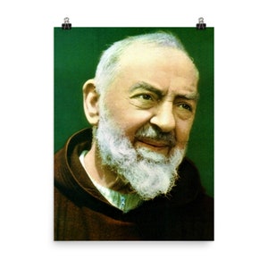 Padre Pio Portrait Poster Print
