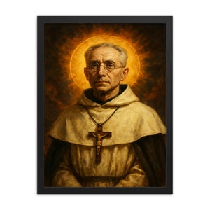 Titus Brandsma Framed Print: Catholic Saint Portrait, Religious Home Decor