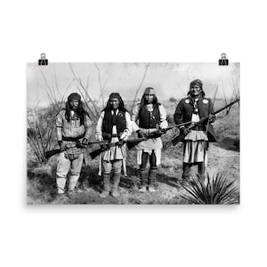 Geronimo and His Warriors Poster Print