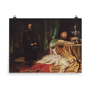 Death of Wallenstein Poster Print 1855 Karl von Piloty | Vintage Wall Art | Classic Historical Decor for Home or Office