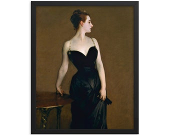 ジョン・シンガー・サージェント作「マダムXの肖像」額入りプリント