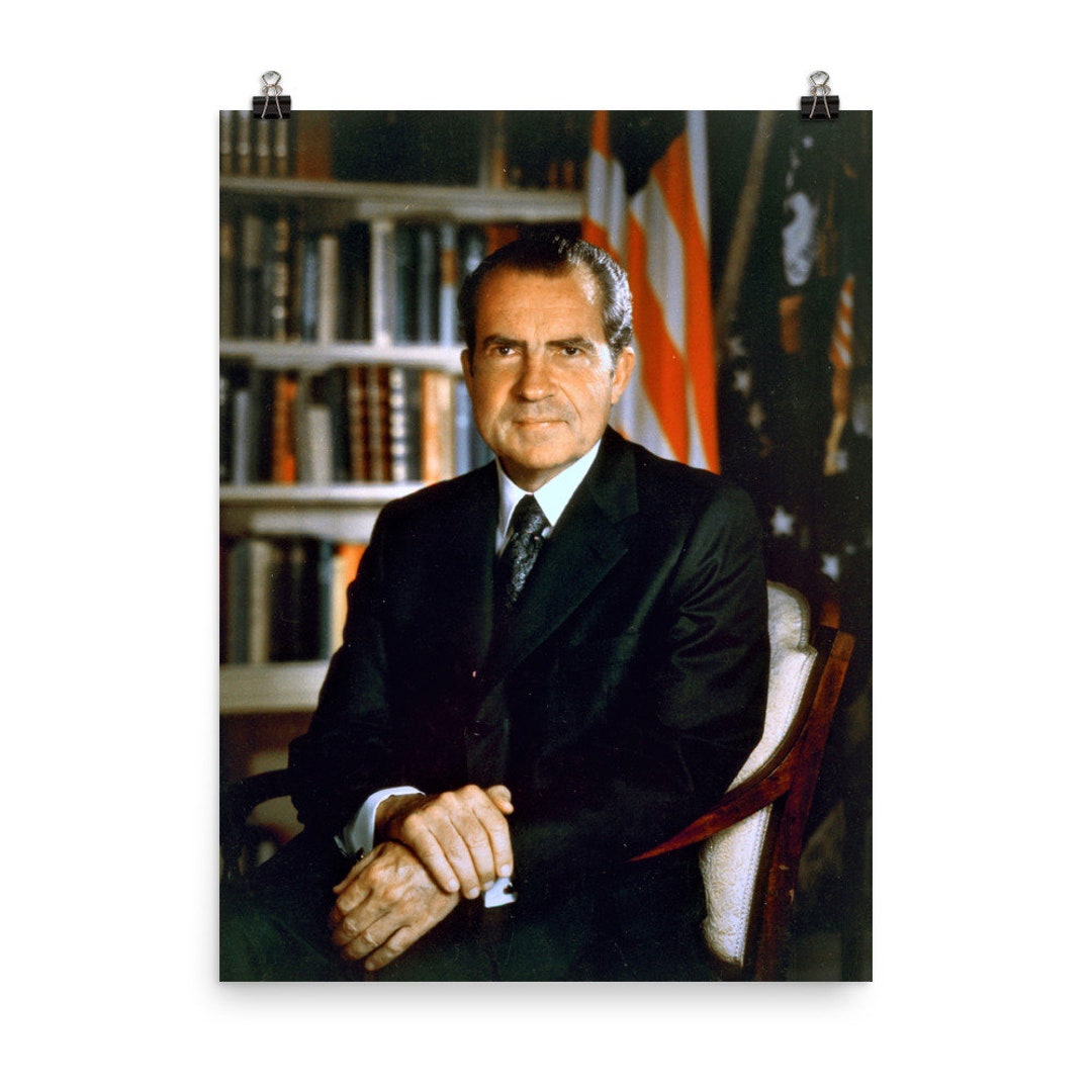 Richard Nixon Official Photo Portrait Poster Print - Etsy