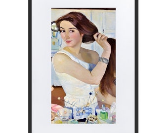 At the Dressing-table (self-portrait) by Zinaida