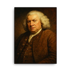 Samuel Johnson Canvas Print: Classic Literary Portrait, Book Lover Decor