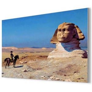 Bonaparte Before the Sphinx Metal Print - Jean-Léon Gérôme Napoleonic Fine Art Wall Decor