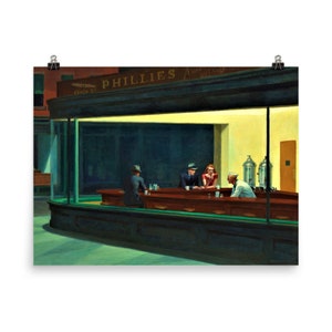 Nachtwärmer von Edward Hopper Poster Print