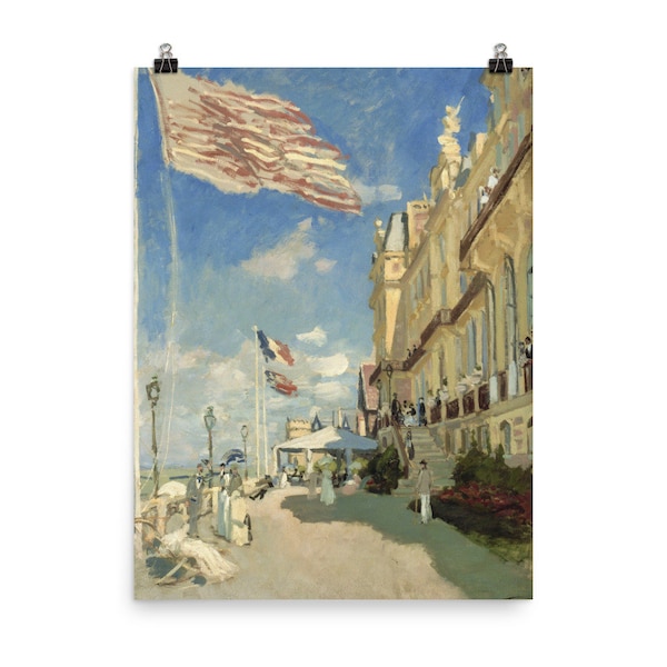 Hotel des Roches Noires, Trouville par Claude Monet Poster Print