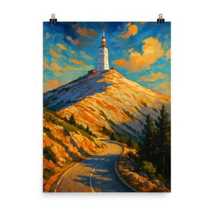 Mont Ventoux Provence Print: French Landscape Wall Art