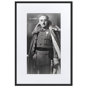 Francisco Franco Druck mit Passepartout