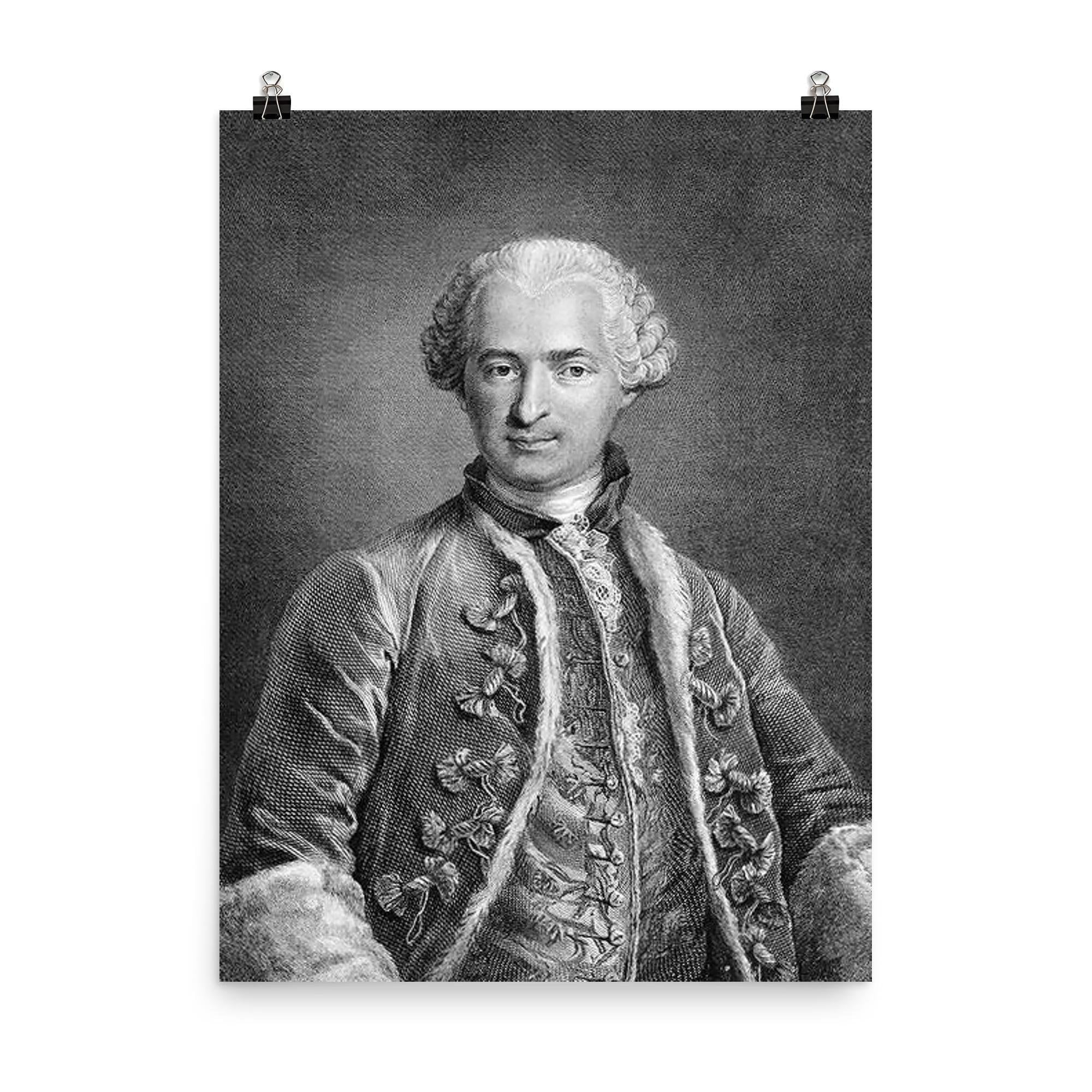 サンジェルマン伯爵肖像画（木製壁掛け） サンジェルマン伯爵の