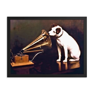 His Master&#39;s Voice By Francis Barraud Framed Print
