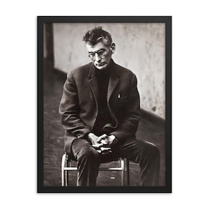 Samuel Beckett Impression encadrée