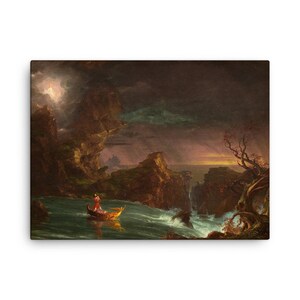 Voyage of Life Manhood Canvas Art – Thomas Cole 1842 Masterpiece Reproduction, Historic Wall Decor, Fine Art Print