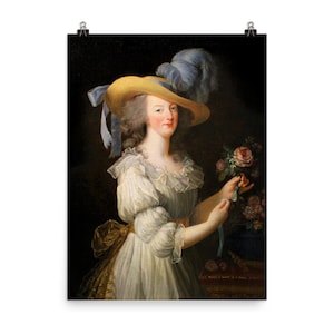 Portrait of Marie Antoinette by Elisabeth Louise Vigee Le Brun Poster Print