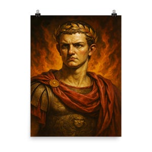 Caligula Poster: Roman History Art Print, Vintage Design