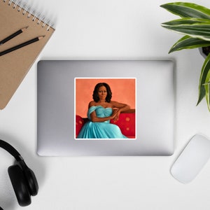 Michelle Obama Official Portrait Sticker