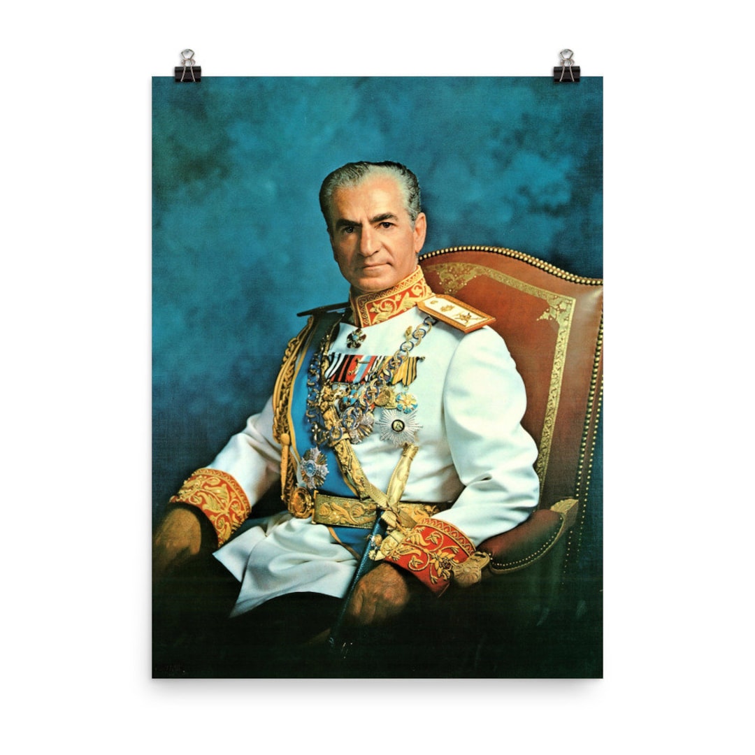Mohammad Reza Pahlavi Poster Print - Etsy UK
