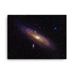 Impresión en lienzo de la galaxia de Andrómeda: arte mural cósmico para amantes de la astronomía