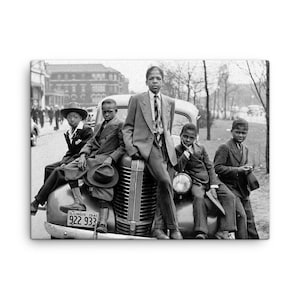 Southside Boys Easter 1941 Chicago Canvas Print – Vintage Black History Wall Art, Historical Urban Decor