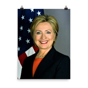 Impressão de pôster do retrato oficial de Hillary Clinton