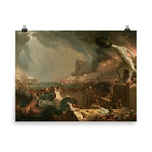 Destruction by Thomas Cole Poster Print