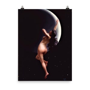 Moon Nymph By Luis Ricardo Falero  Poster Print