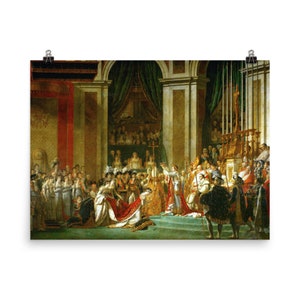 The Coronation of Napoleon by Jacques-Louis David Poster Print