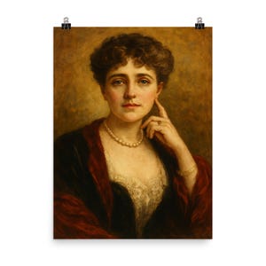 Edith Wharton Portrait Print: Vintage Literary Decor