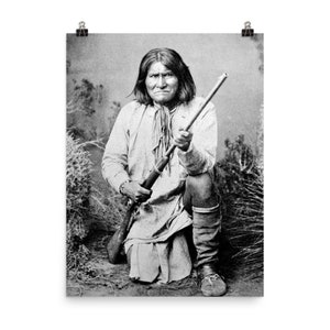 Geronimo Portrait Poster Print
