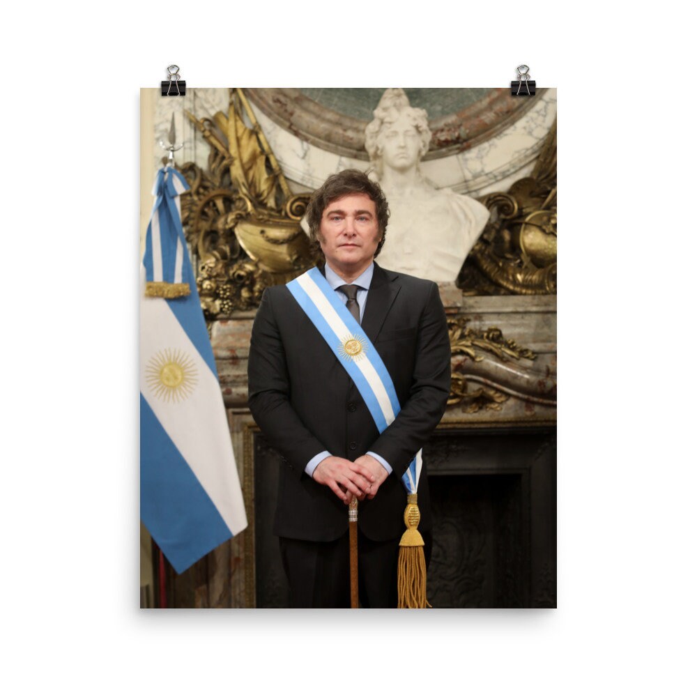 Javier Milei Official Portrait Poster Print - Etsy Ireland
