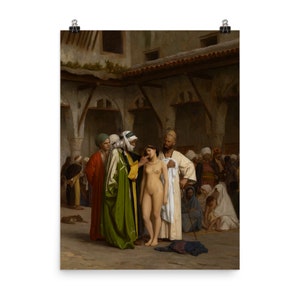 The Slave Market by Jean Leon Gerome Poster Print