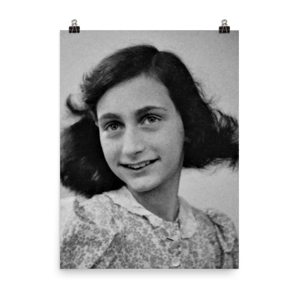 Anne Frank Poster Print - Etsy