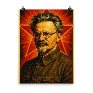 Iconic Leon Trotsky Poster Print | Vintage Political Wall Art | Unique Historical Decor for Home & Office | Gift Idea