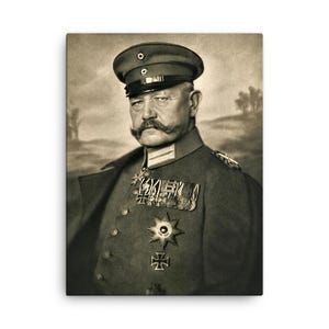 Paul von Hindenburg Canvas Print: Historic Weimar President Portrait Wall Art