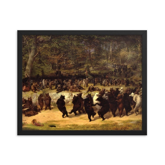 Dancing Bears（ウィリアム ホルブルック ベアード）熊 ポスター