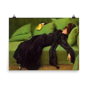 A Decadent Girl - After The Ball by Ramon Casas Poster Print