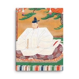 Toyotomi Hideyoshi Canvas Print: Tsukioka Yoshitoshi Samurai Portrait Ukiyoe Wall Art