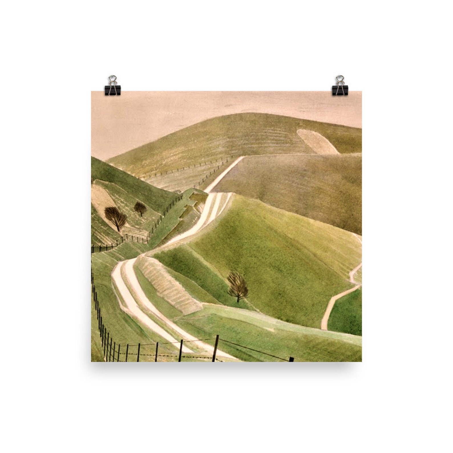 Chalk Paths by Eric Ravilious Poster Print - Etsy