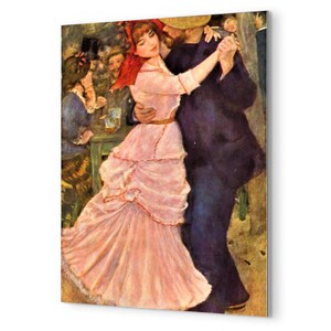 Renoir Dance at Bougival Metal Print: Romantic Impressionist Home Decor